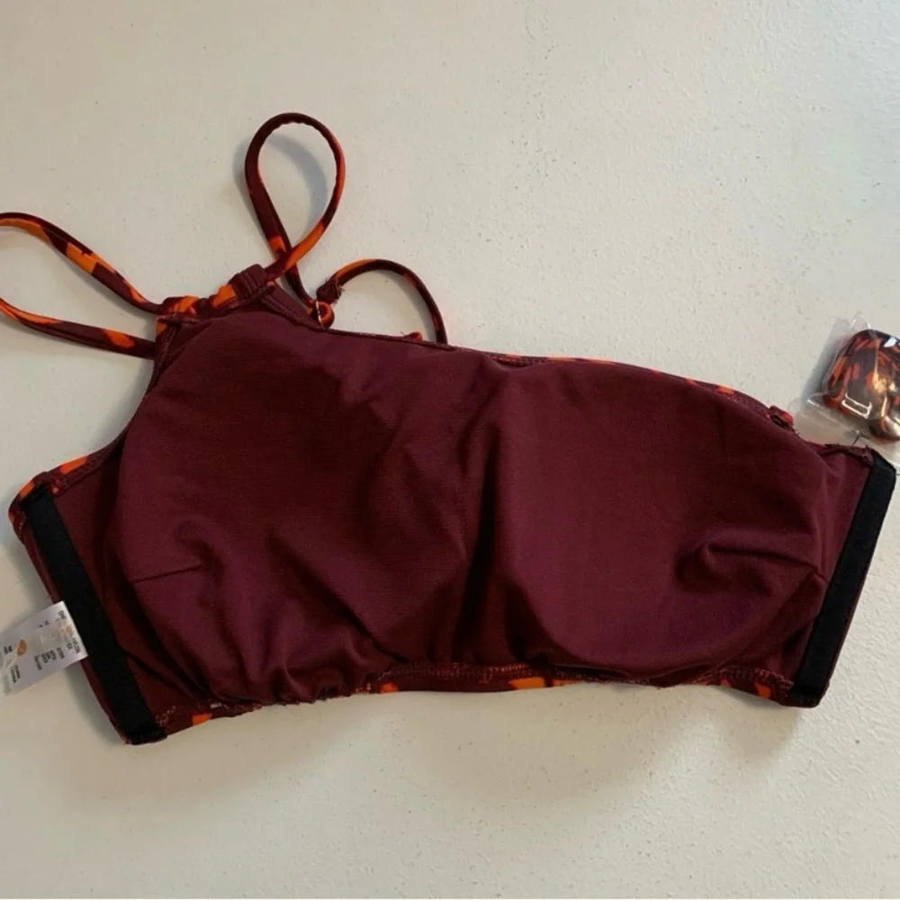 Shade & Shore Convertible One Shoulder Bikini Top Size Large NWOT - Picture 10 of 15